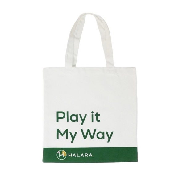 NWT! Halara Play It My Way Canvas Tote Bag - Picture 1 of 2